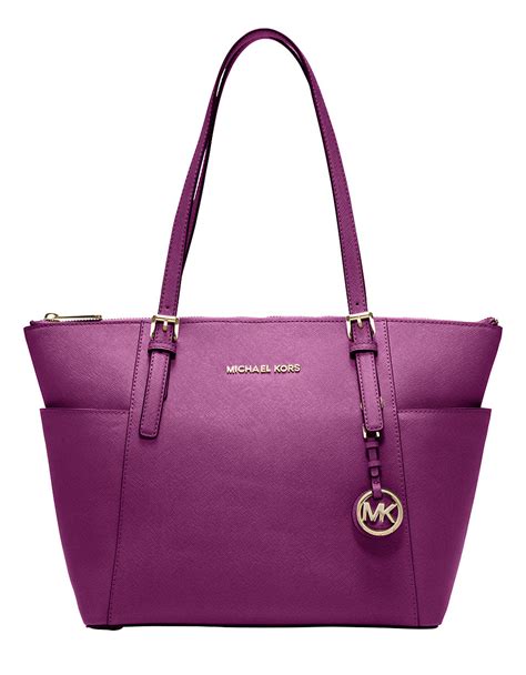 michael kors lilac bag|michael kors purple tote bag.